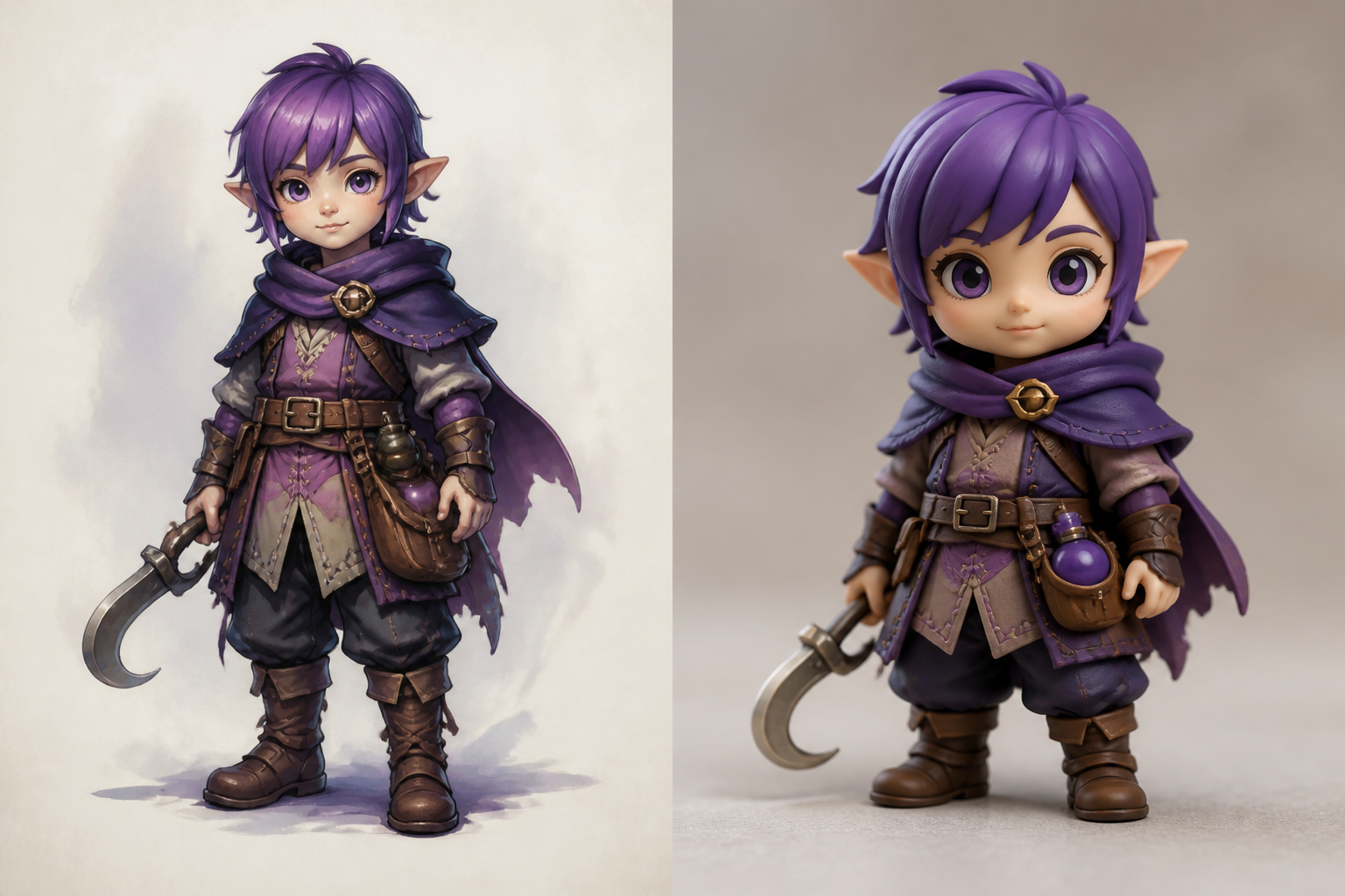 Original artwork transformed into a Wisad character